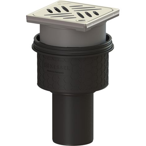 Siphon de sol/plafond Ecoguss DN 70, vertical, grille design