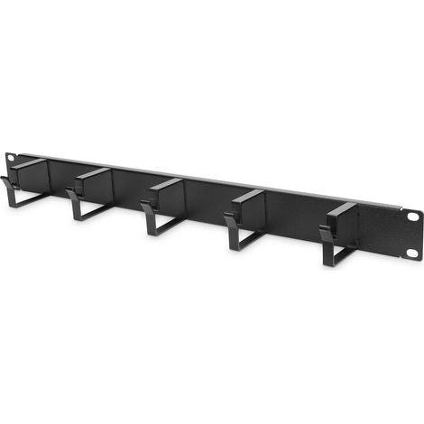 Digitus Kabelmanagement-Panel DN-97602 Schwarz 5x Kabelmanagement-Ringe (HxT: 40x60 mm). Das Kabelmanagement-Panel wird auf 483 mm breiten Profilschienen montiert (1 (1/5)