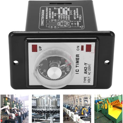 Contrôleur de temps miniature à pointeur JYIO/匠意源 AH2-Y 30S avec minuterie (8 broches, 220 V CA) (1/5)