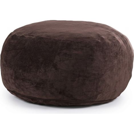 Sitzsack 5FT als Lounge-Sessel und Gästebett, formbar, mit waschbarem Bezug, Schwamm braun 50 x 46 x 28 cm (1/5)