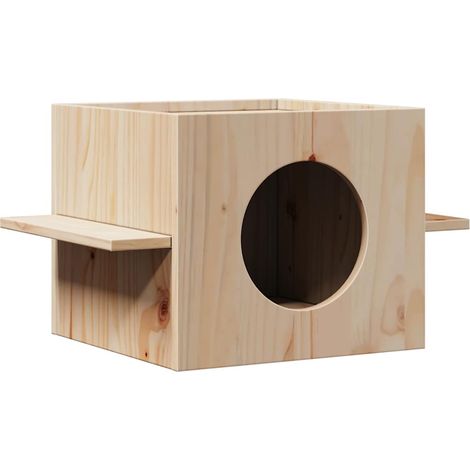 Katzenhaus 51x35x30 cm Massivholz Kiefer vidaXL (1/5)