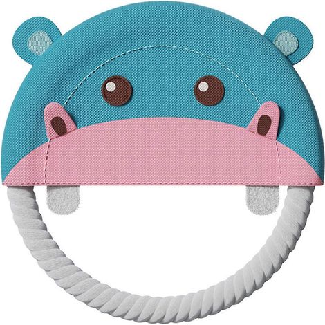 Pet jouets avec Rope Loop Gum Massage And Tartar nettoyage dentition jouet Round Shape chien jouet à macher résistant to Biting chien Play jouet – Hippopotame (1/5)