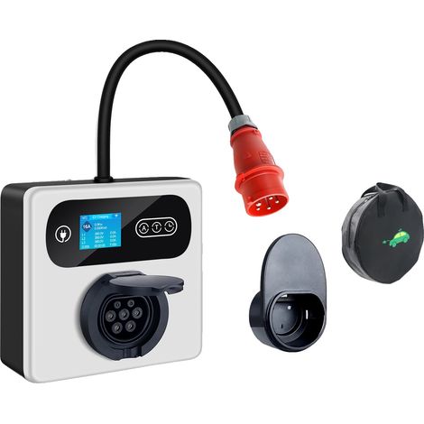 Cargador para coches eléctricos, ajustes de potencia regulables, control mediante aplicación, 11 kW, tipo 2 (1/2)