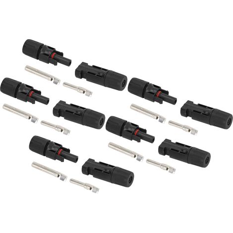 5er-Pack wasserdichte IP67-Solar-PV-Steckverbinder, PPO-Isolierung, Hochspannung 1000 V, Stromstärke 30 A, Hochleistungs-Photovoltaik-Kabelverbinder (1/5)