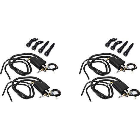 Satz mit 4 Zündspulen und Zündkerzensteckern für Suzuki GS550 GS650 GS750 850 1000 1100 Kawasaki KZ400 650 750 900 1000 33410-45012 (1/5)