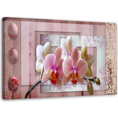 Tableau décoratif Fleurs roses Orchidées 100x70 (1/5)