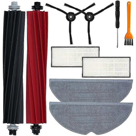 Accessoires pour aspirateur robot S8 Pro Ultra, système de double brosse amélioré, brosse principale, lingettes (1/5)