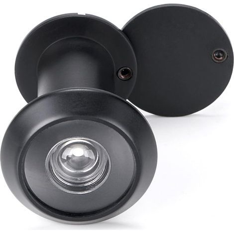 Judás Porte - Lentille Verre Optique 220 Degrés - Cache Protection Intégré - Pour Porte 35 À 55 Mm - Cuivre - 1 Pièce (1/5)