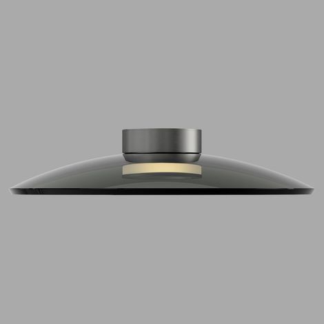 Lampe de plafond Pure Moon Ø 50cm - platine avec verre fumé - 6095-15