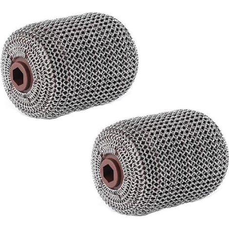 Filiyano-Ensemble de 2 têtes de brosse pour barbecue électrique, brosse de nettoyage pour barbecue extérieur.