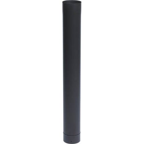 TEN – Tuyau conduit de fumée en acier émaillé noir mat Ø153mm – Longueur 1m – Résistant aux acides et hautes températures (1/7)