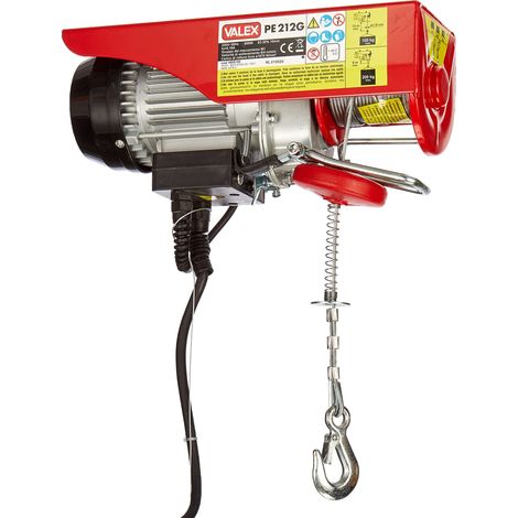 Valex 1655155 PARANCO Elettrico con interruttore PE212G, 500 V, Portata kg 100/200