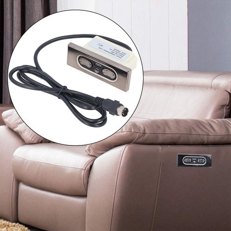 Interrupteur pour Fauteuil Recliner Électrique, Moteur à Tige DC 29V avec 5 Boutons et Port USB de Recharge