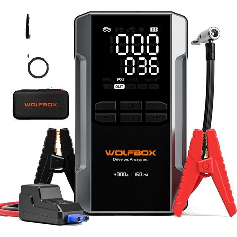 Démarreur, 4000A de courant de crête, batterie de 24000mAh, MEGAVOLT-24AIR (1/2)