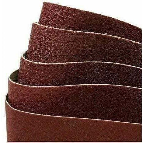 Bande abrasive - 100 x 915 mm - 2x grain 60/80/120/180/240/320 (12 bandes - pour poncer et polir (1/5)
