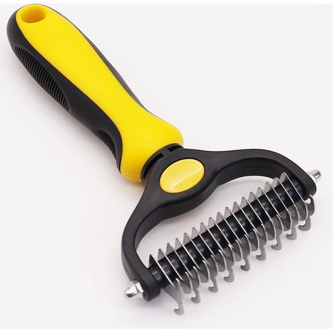 Brosse pour sous-poil pour chien et chat Peigne pour sous-poil à poils longs et courts Brosse d'épilation pour chien Brosse de toilettage (1/5)