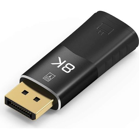 Adaptateur convertisseur DisplayPort vers HDMI compatible 8K/60 Hz 4K/120 Hz, mini DP mâle vers femelle, câble vidéo TV HD kns (1/5)