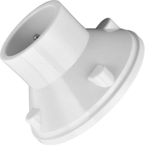 Sortie de vidange de piscine avec vis de réglage intégrée, facile à remplacer, en ABS blanc, outil de vidange et d'entrée d'eau (1/5)