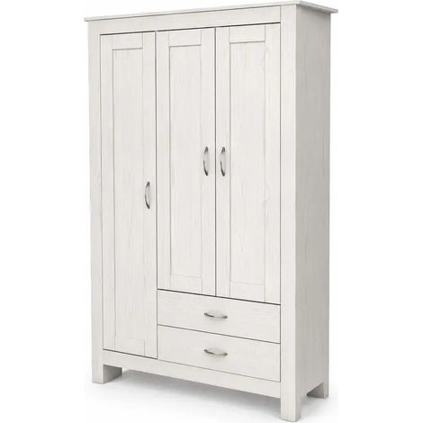 Armario bioclimatique blanco 109x52x180 con tres puertas y dos cassetti