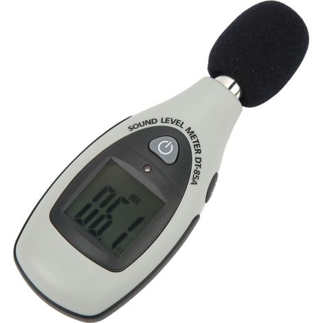 DT-85A Schallpegelmesser, 40-130 dB Digitales Geräuschmessgerät, 4-stellige hintergrundbeleuchtete LCD-Anzeige, Dezibel-Tester für den Außenbereich, professionelle Genauigkeit. (1/5)