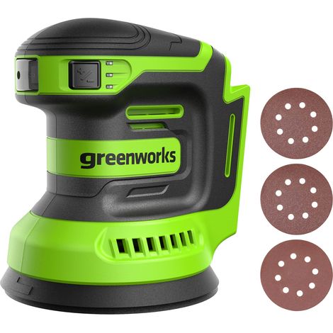Greenworks 24V Orbital Sander Kit, 5" Random Sander Variable Speed, Tool Only (1/5)