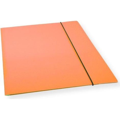 Cartelline formato A4 con elastico, vernice arancione, 300 g/m² (10 pezzi)