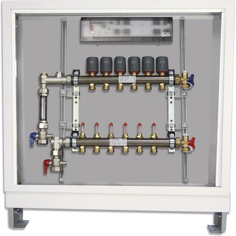 Roth Verteilerstation HK 2 vormontiert mit WMZ-Set senkr.2KH/STA/Anschl.Modul