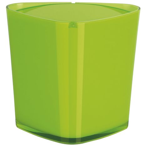 Papelera con mesa basculante de acrílico TRIX verde Spirella