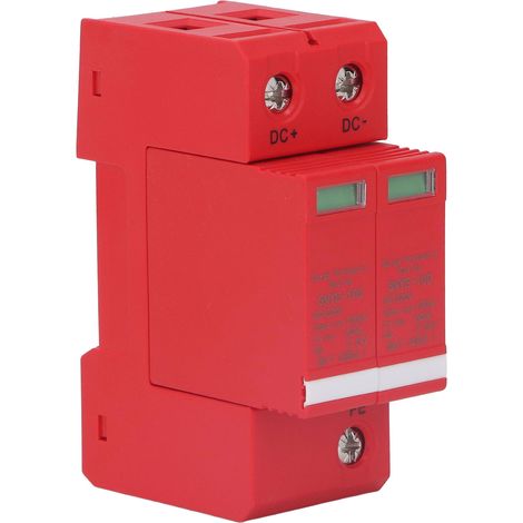 Dispositif de protection contre les surtensions 2P pour boîtier de distribution électrique 100 kA DC 1000 V (1/5)