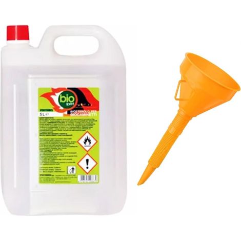 BIOETANOLO PER BIOCAMINETTI E STUFE DA 5 LT SPRINTCHIMICA + IMBUTO (1/2)