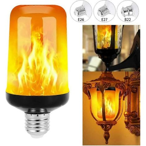 Ampoule LED E27 à effet flamme vacillante, veilleuse (1/5)