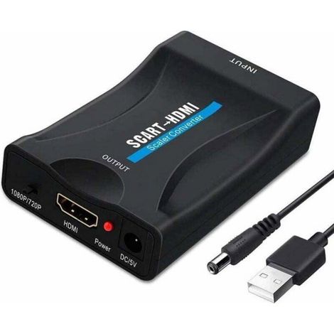 Adaptateur Péritel vers HDMI, 720p/1080p DVD vers TV (1/4)