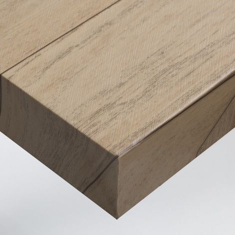 DIMEXACT - Vinyle adhésif imitation parquet clair - 122 cm x 0.5 m - En Rouleau
