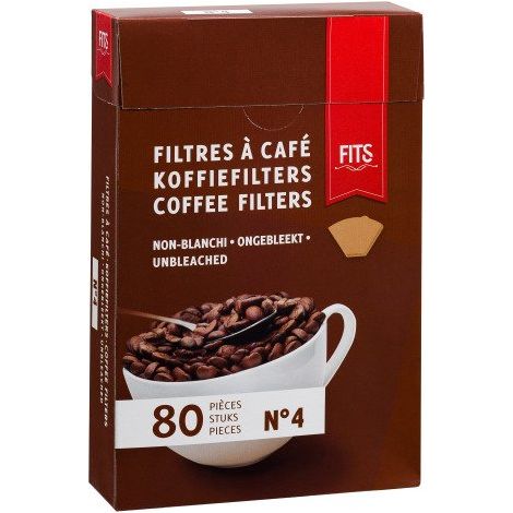 Filtres à café N° 4 FITS - Boîte de 80 - Maxiburo