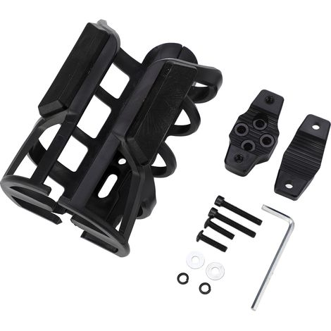Porte-Gobelet Moto Vélo Électrique Robustesse Fiable Durable Fixation Stable Support Boisson Canette Noir (1/5)