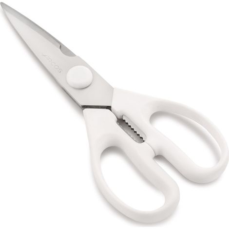 Arcos Serie Prochef - Forbici da Cucina - Lama Acciaio Inossidabile 195 mm - Manico Polipropilene Colore Bianco (1/4)