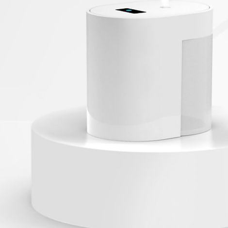 Automatischer, berührungsloser Handdesinfektionsmittelspender, intelligenter Sensor, antibakterielles Ultraschallspray, weiß, mit eingebautem Akku (Modell dq115) (1/3)