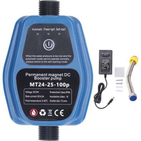 Surpresseur d'eau 100 W 24 V 25 L IP56, pompe de -DOUche automatique à détection intelligente, prise UE 100-240 V-DOU