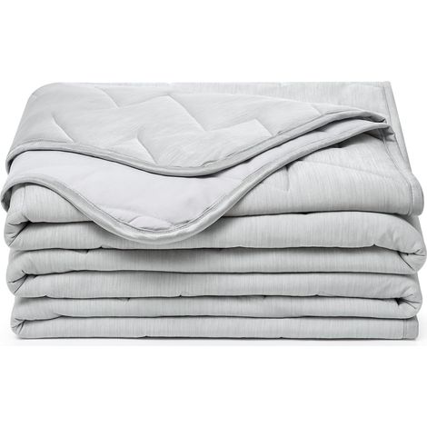 Couette Été 200x220 cm, Couverture Rafraichissante Legere et Fine Edredon Anti-Transpiration 180g/m², Douceur et Confor, Couette sans Housse Lavable, Gris (1/5)