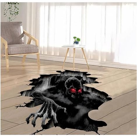 Sticker Mural Halloween, Autocollant Mural D'horreur, Sol Autocollant Halloween, Sticker Mural D'horreur, Halloween Sol Stickers (1/5)