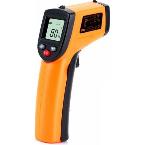royaluxe - Thermomètre infrarouge Digital Non Contact -50-400 ° C Température de lecture instantanée Mesurer GM320 pour la cuisine industrielle (1/5)