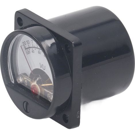 2 Stück LED-hintergrundbeleuchtete VU-Meter-Audioanzeigen, Nadel-Schallpegelmesser (1/5)