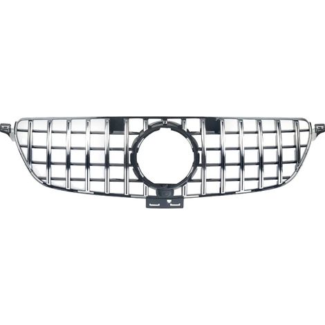 Parrilla delantera, estilo GT-R, material ABS duradero, cromada. (1/2)