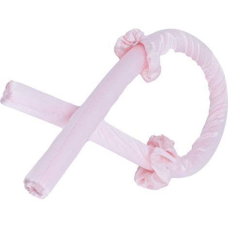 Lockenstab aus Schaumstoff, ohne Hitze, Haarband mit Haarspange, pink (1/5)