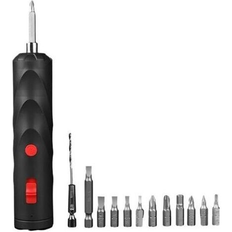 Visseuse Électrique Sans Fil,Petit Tournevis Sans Fil Kit de Tournevis de Réparation Alimenté par Batterie pour Meubles Électroniques Voiture Projets Artisanat Construction de Modèles (1/5)