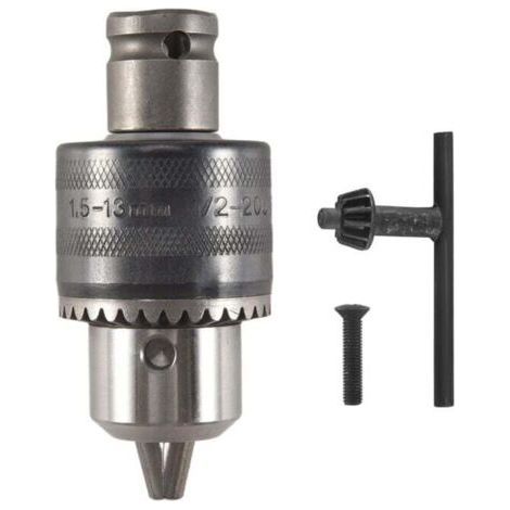 Adaptateur Mandrin Perceuse 1 5 à 13 Mm 1 2 Pouce Clé à Choc pour Perceuses Électriques (1/4)