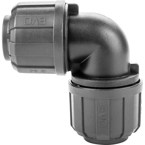Coude composite ø20mm à 90° pour réseau d'air comprimé - KR 7005 - CLAS Equipements