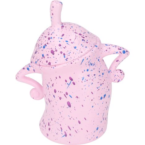 Boîte de rangement alimentaire ABS créative étanche avec couvercle hermétique, pot adorable pour bonbons, déco maison rose (1/5)