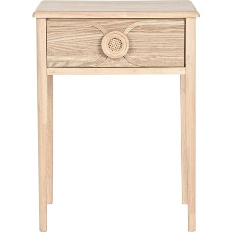 Mesita De Noche Abeto Mdf 48X35X65 Natural (1/5)