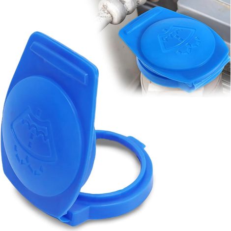 Couvercle pour réservoir de lave-glace 3Q0955455 compatible avec VW Passat Polo Golf Tiguan Touran, Audi, Skoda, Seat, Porsche Couvercle de réservoir de lave-glace, Accessoires Bleu (1/5)